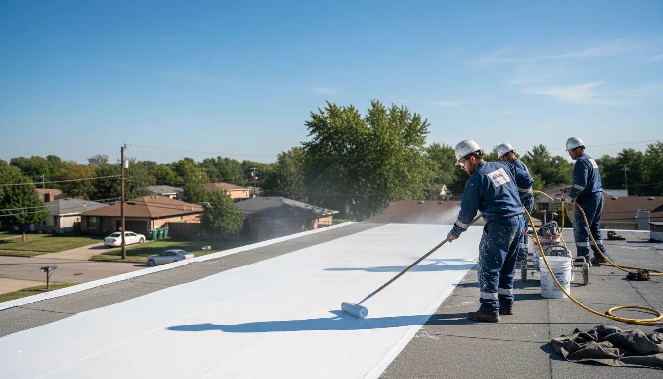 Commercial roof coating in Steamburg, NY near me